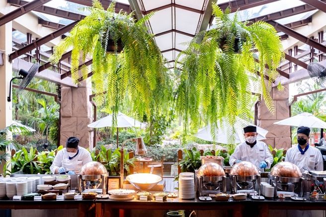 파타야 센타라 그랜드 미라지 비치 리조트 오아시스 레스토랑 뷔페