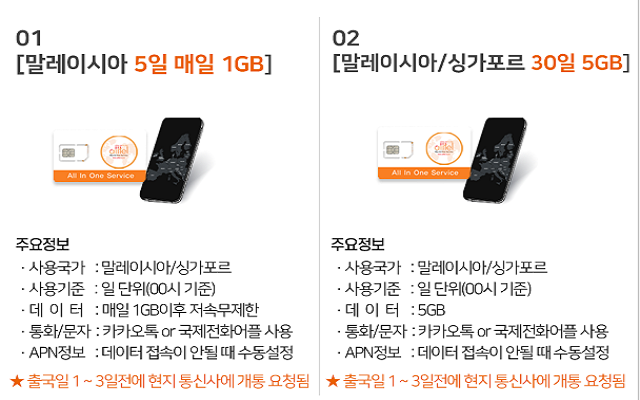 말레이시아 유심 무제한 데이터