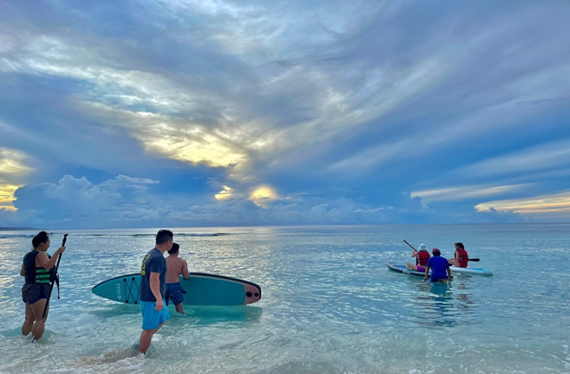 괌 버섯바위 힐란 비치 선셋 패들보드 투어