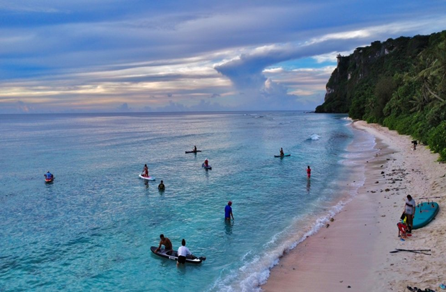괌 버섯바위 힐란 비치 선셋 패들보드 투어