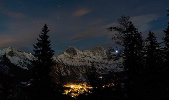 Switzerland: Night Sledding in the Swiss Alps