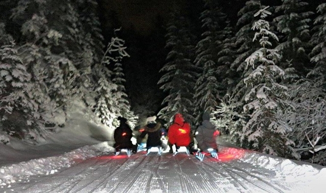 Switzerland: Night Sledding in the Swiss Alps
