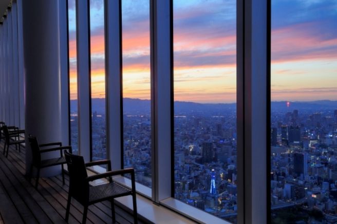 Osaka Abeno Harukas 300 Observatory Admission Ticket + Takoyaki Set