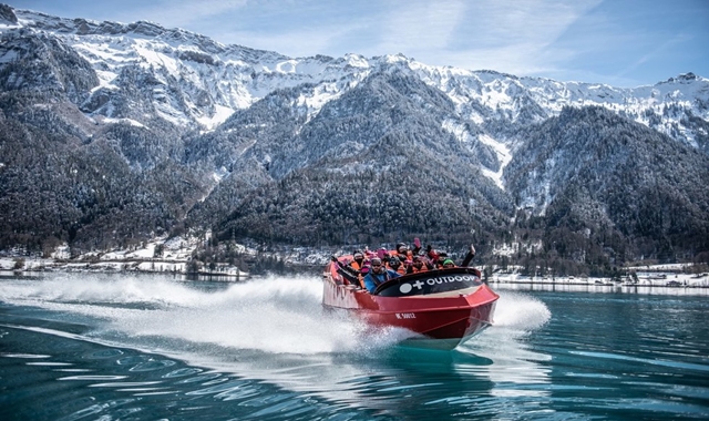 Switzerland: Winter Jet Boat (Lake Brienz)