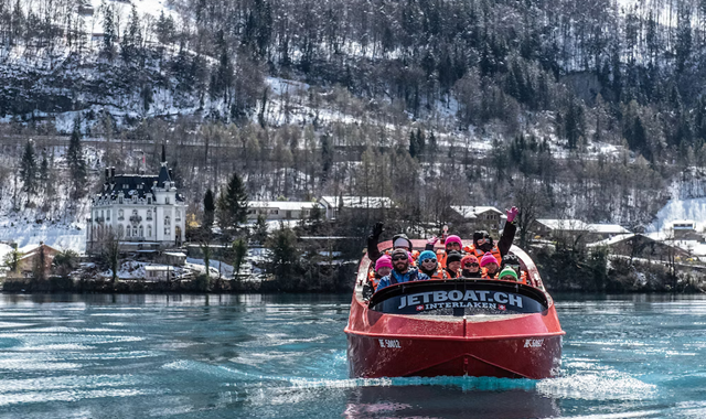 Switzerland: Winter Jet Boat (Lake Brienz)