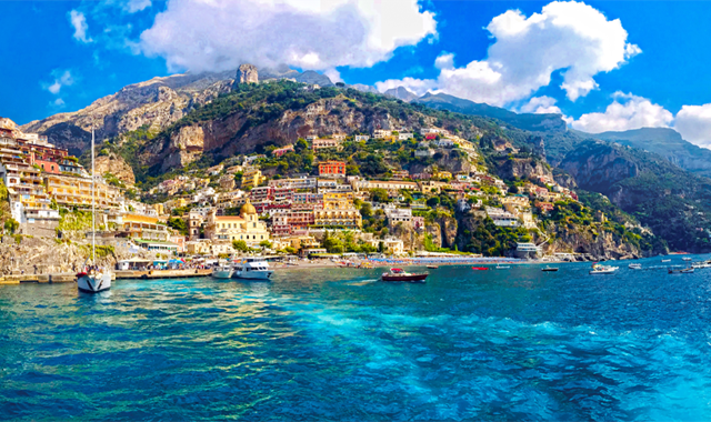 [우노트래블] 이탈리아 남부투어 - 포지타노 아말피 페리 탑승