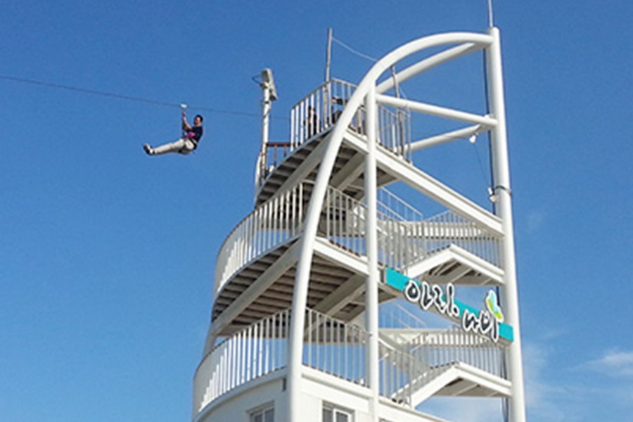 강릉 아라나비 짚라인 & 바다 하늘 자전거 체험  (WAUG Exclusive)