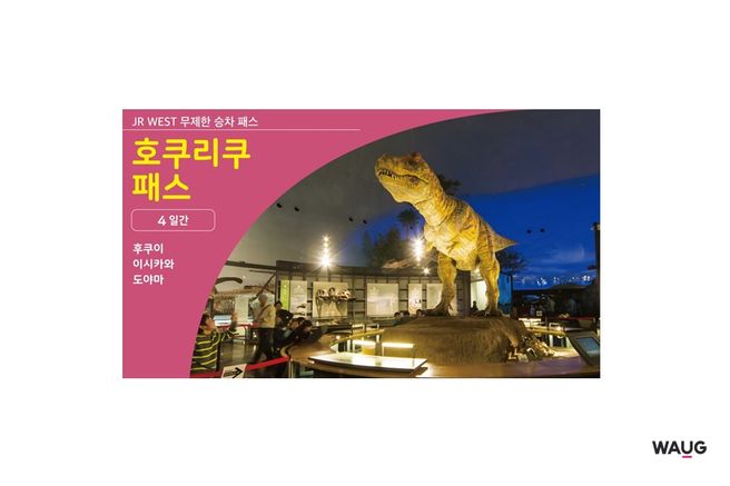 JR 서일본 호쿠리쿠 레일패스 4일권