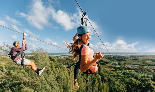 Hawaii Oahu Climb Works Keana Farms North Shore Zipline Tour