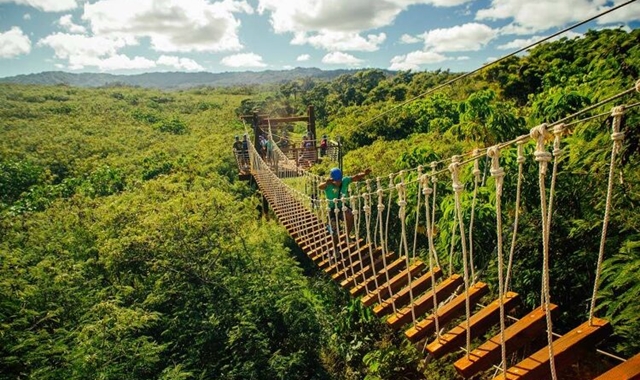 Hawaii Oahu Climb Works Keana Farms North Shore Zipline Tour
