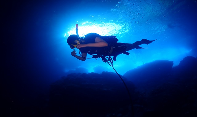 Saipan Grotto Cave Experience Scuba Diving Tour & Open Water Certification Course