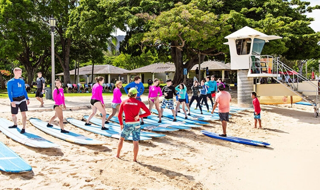 하와이 와이키키 비치 서핑 레슨 by 한스 히드만 서핑 스쿨