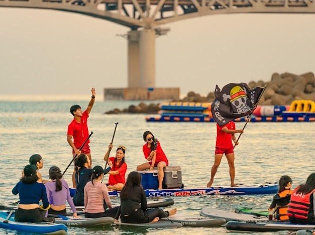 부산 광안리 서프마린 선셋 패들보드 강습 & 렌탈