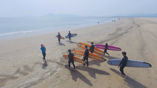 부산 서프홀릭 다대포 서핑 강습 (무제한 자유 서핑 포함)