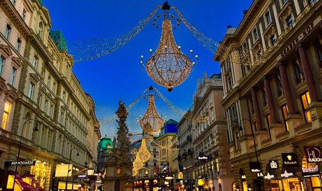 오스트리아 비엔나 골목길 야경투어