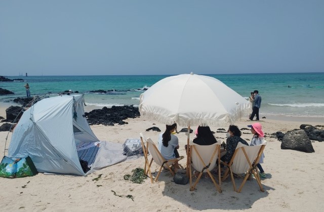 '욜로올레제주' 그늘막 텐트 피크닉 패키지