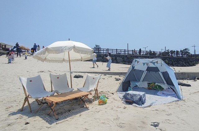 '욜로올레제주' 그늘막 텐트 피크닉 패키지