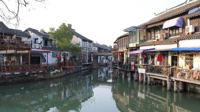 상하이 주가각 수향마을 + 마시청 서커스 일일투어