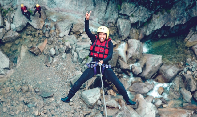 스위스 인터라켄 캐녀닝 그림젤 계곡 (중급 코스)