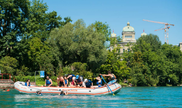 인터라켄 아레강 래프팅 체험