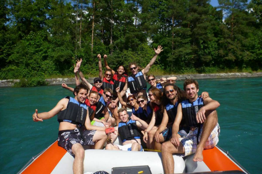 인터라켄 아레강 래프팅 체험