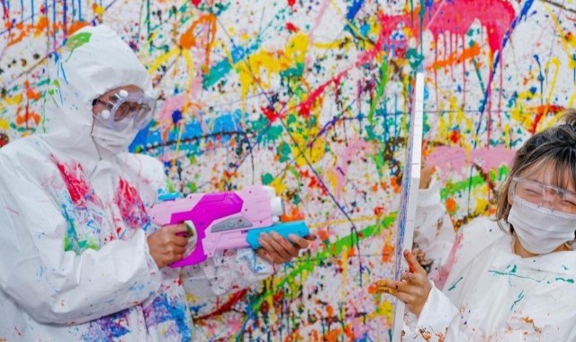 서울 성수 페인트래빗 액션페인팅 체험