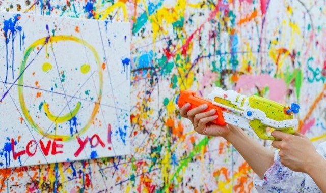 서울 성수 페인트래빗 액션페인팅 체험