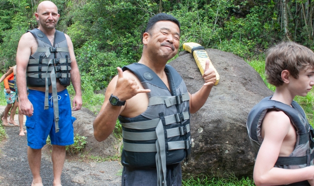 하와이 노스쇼어 와이메아 폭포 하이킹 & 수영 투어 (돌플랜테이션, 그린월드커피농장)