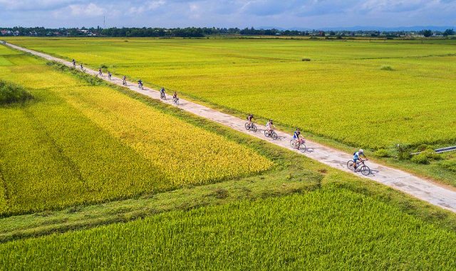 ホイアン・自転車で行くオーガニック農村単独プライベートツアー(ダナン出発)