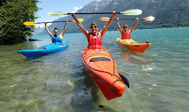 【夏】インターラーケン ブリエンツ湖 カヤックツアー