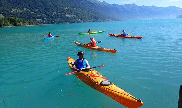 【夏】インターラーケン ブリエンツ湖 カヤックツアー