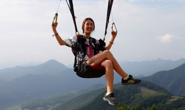 충북 단양 패러마을 패러글라이딩 체험