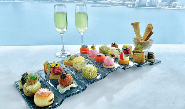 홍콩 하버 그랜드 호텔 르 188° 라운지 애프터눈티 세트