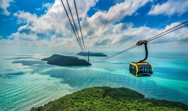 푸꾸옥 혼똔섬 케이블카 & 스피드보트 4섬 호핑 투어