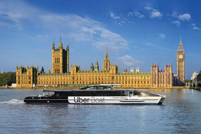 London Uber Boat by Thames Clippers Round Trip Ticket