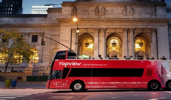 New York: Top View Double-Decker Bus Night Tour