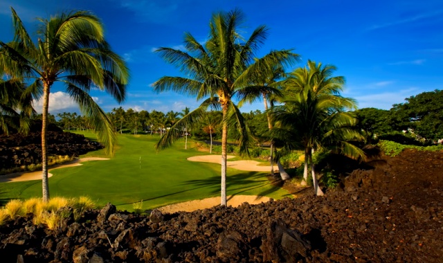 하와이 빅아일랜드 와이콜로아 비치 골프 - 18홀 그린피 + 카트피