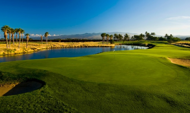 하와이 빅아일랜드 와이콜로아 비치 골프 - 18홀 그린피 + 카트피