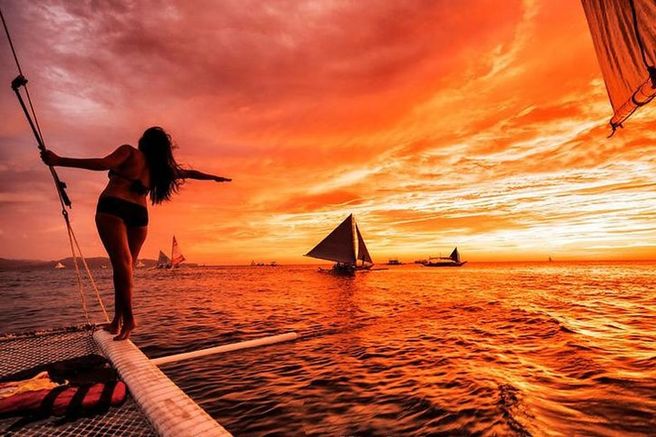 Boracay Sunset Sailing Cruise + Kayak & Paddleboard, Mermaid Experience (WAUG Exclusive)