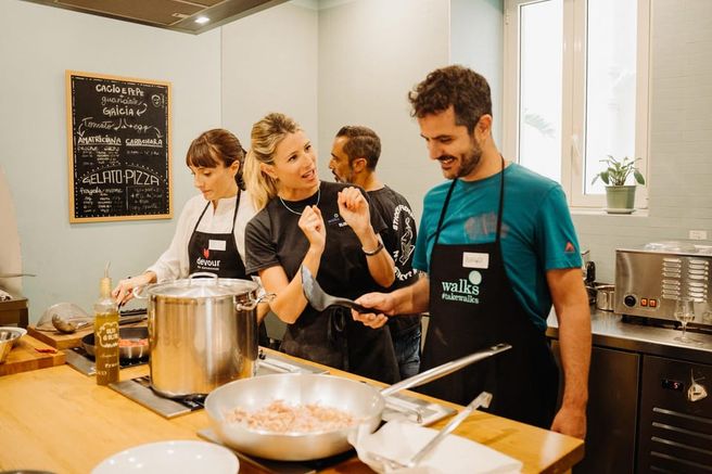Pasta Cooking Class with Wine in Rome