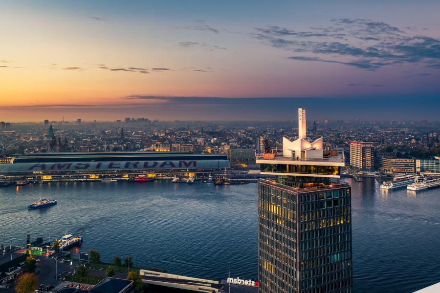 Amsterdam: A'DAM Lookout Observation Deck Ticket (with Drink)