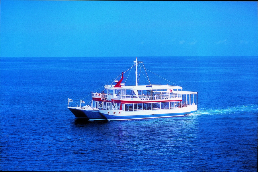 오키나와 수중 관람선 오르카 ORCA + 철판요리 샘즈 런치 코스