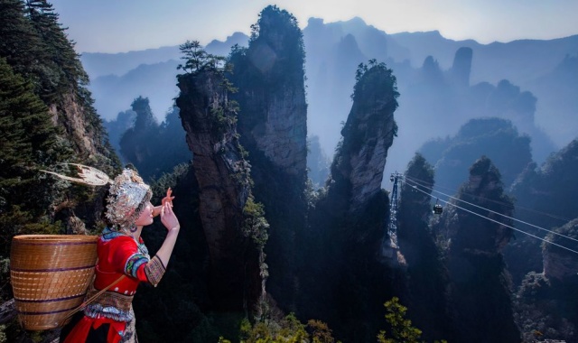 장가계 국립공원 일일 투어 - 십리화랑, 금편계곡, 원가계, 양가계, 천자산