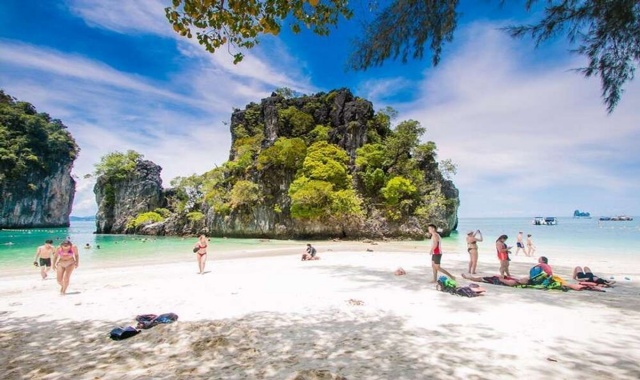 끄라비 홍섬 선셋 일일 투어 (BBQ, 스피드 보트)