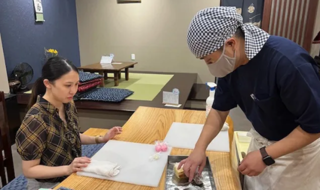 구마모토 토모다치야 화과자 만들기 체험