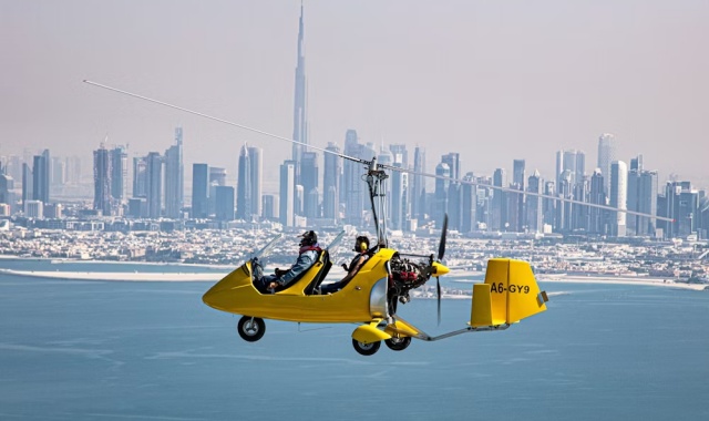 두바이 자이로콥터 플라이트 체험