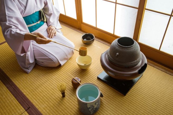 東京 抹茶と着物体験