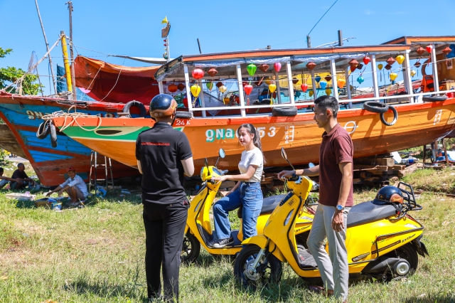 호이안 캄남 마을을 전기 스쿠터를 타고 달리는 투어 (WAUG Exclusive)