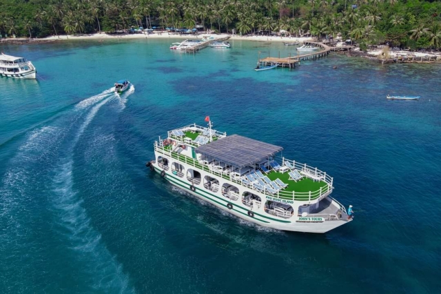 푸꾸옥 스노클링, 낚시 & 혼똔섬 케이블카와 워터파크 투어