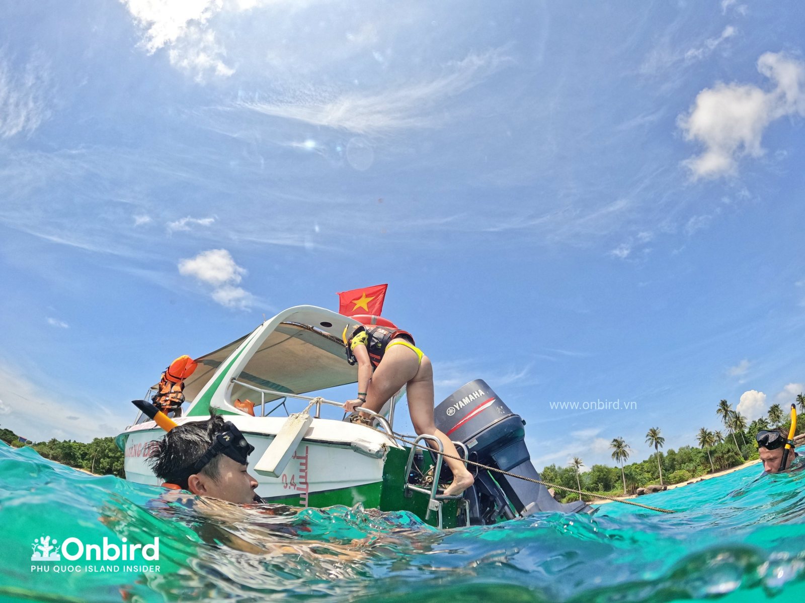 フーコック・スピードボートシュノーケリング少人数グループツアー